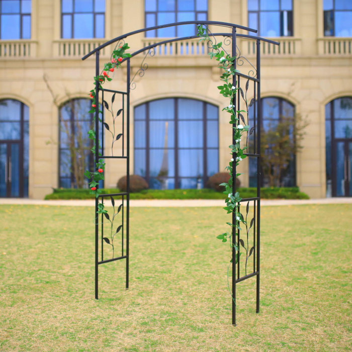 1. GO Steel Garden Arch, 6'10" High X 4'11" Wide, Garden Arbour For